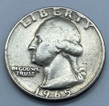 MONNAIE USA - QUARTER DOLLAR - 1965 !!  (p47)