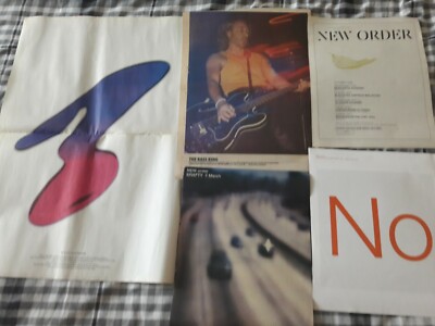 NEW ORDER original advert / small poster BEST OF live KRAFTY waiting for sirens