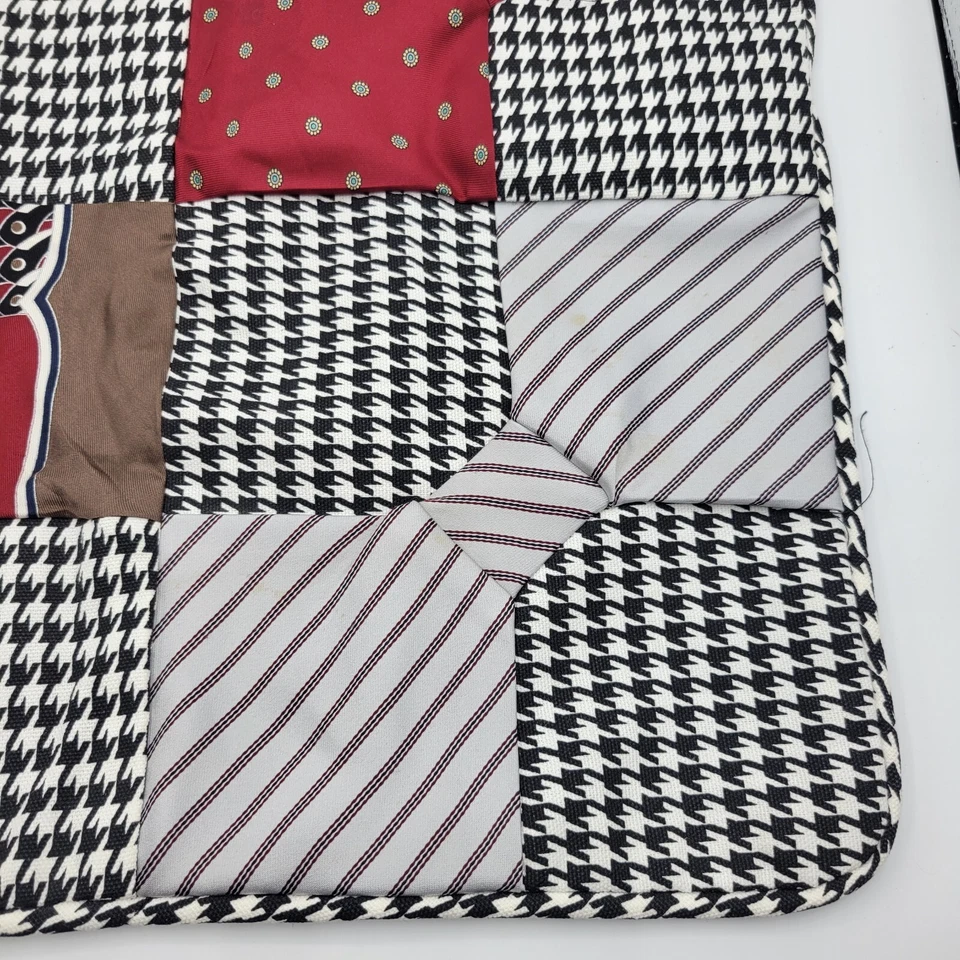 Funda de almohada vintage hecha a mano de 16" cuadrada recuperada para hombre Foto 4 de 4