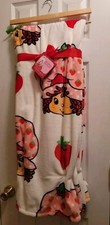 Strawberry Shortcake 60 x 70 White Plush Throw Blanket New Release 2025 HTF