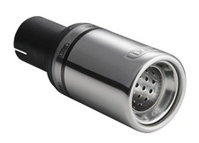 Edelstahl Auspuffblende Auspuff Blende Endrohr 80mm - 50mm Anschluss 