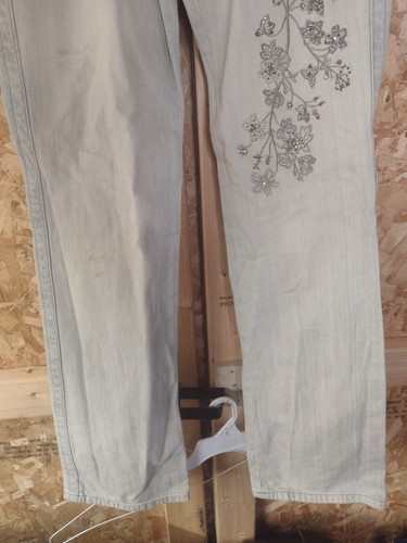 DKNY JEANS Women's Size 4 Floral Design Sequin - Picture 5 of 9