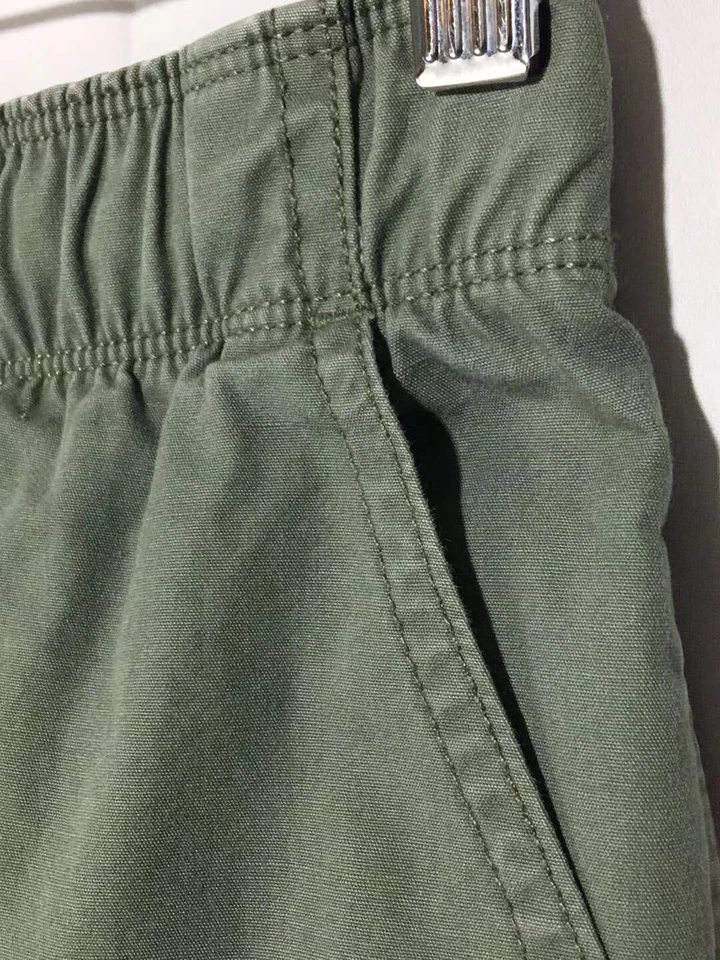 Pantalones cortos chinos activos Lands End para niños talla M verde algodón cintura elástica Foto 4 de 4