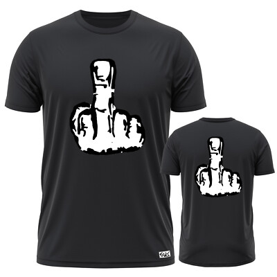 EAKS  Herren T-Shirt Motiv: ''Middle Finger'' Mittelfinger Stinkfinger Spaß Fun