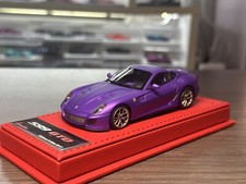 BBR Deluxe 1:43 Ferrari 599 GTO Resin Car Model Collection Matte Purple