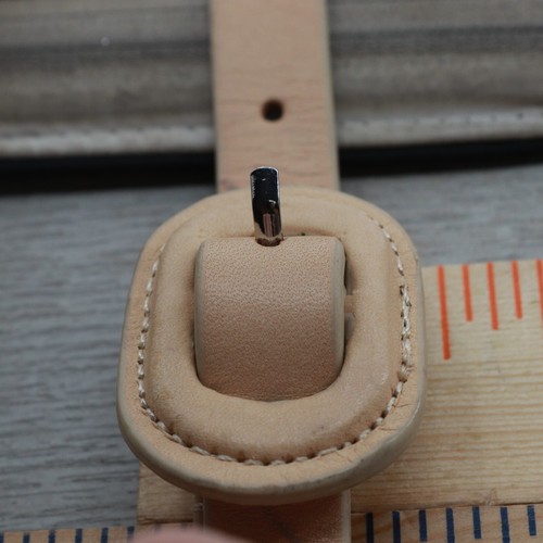 Vtg Leather Belt Women Small Blush Sage Nude Suede Colorblock Buckle Skinny - Picture 11 of 17