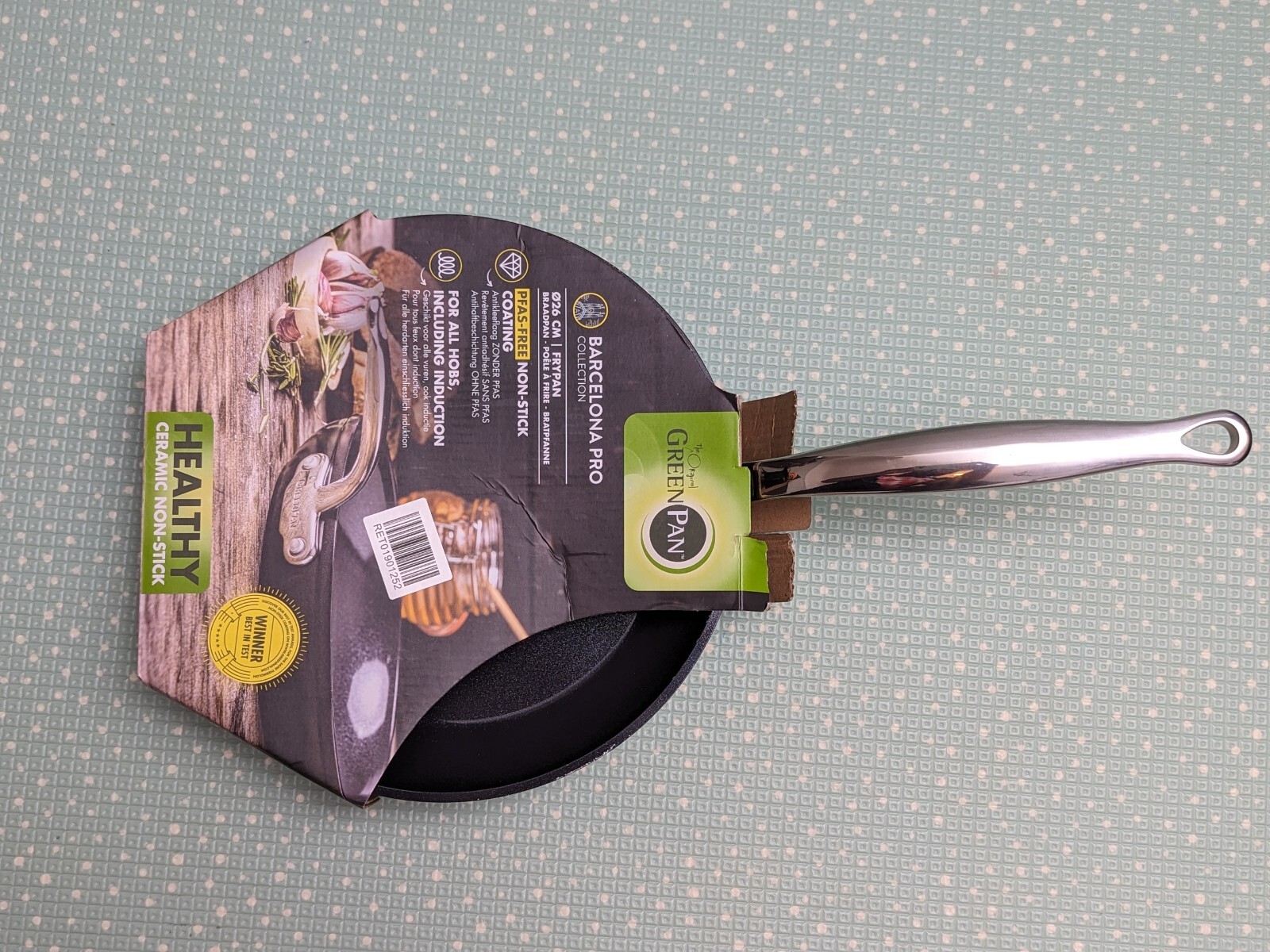 Sartén de cerámica antiadherente antiadherente GreenPan Barcelona Pro 26 cm