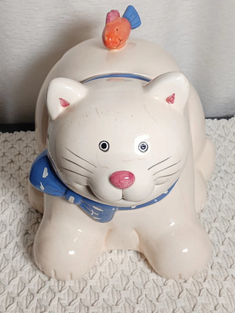 Vintage Coco Dowley Cat Cookie Jar 12