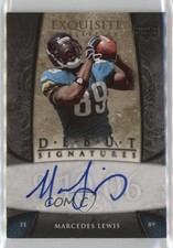2006 Exquisite Collection Debut Signatures 23/35 Marcedes Lewis Auto 07h2