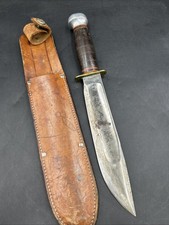 Vintage Marbles Gladstone MI USA Fixed Blade Hunting Knife W/leather Sheath. ML