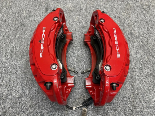 95B Macan S GTS frein revêtu de surface de frein PSCB JEU COMPLET ÉTRIER ROUGE SPÉCIAL ROYAUME-UNI - Photo 22/23