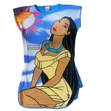 Vintage Disney Pocahontas graphic 90s pajama/dress-up sleep shirt size 12-14