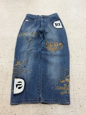 Pepe Jeans London-UK 73 Vintage Y2K Hip Hop Baggy Wide Leg Denim Jeans
