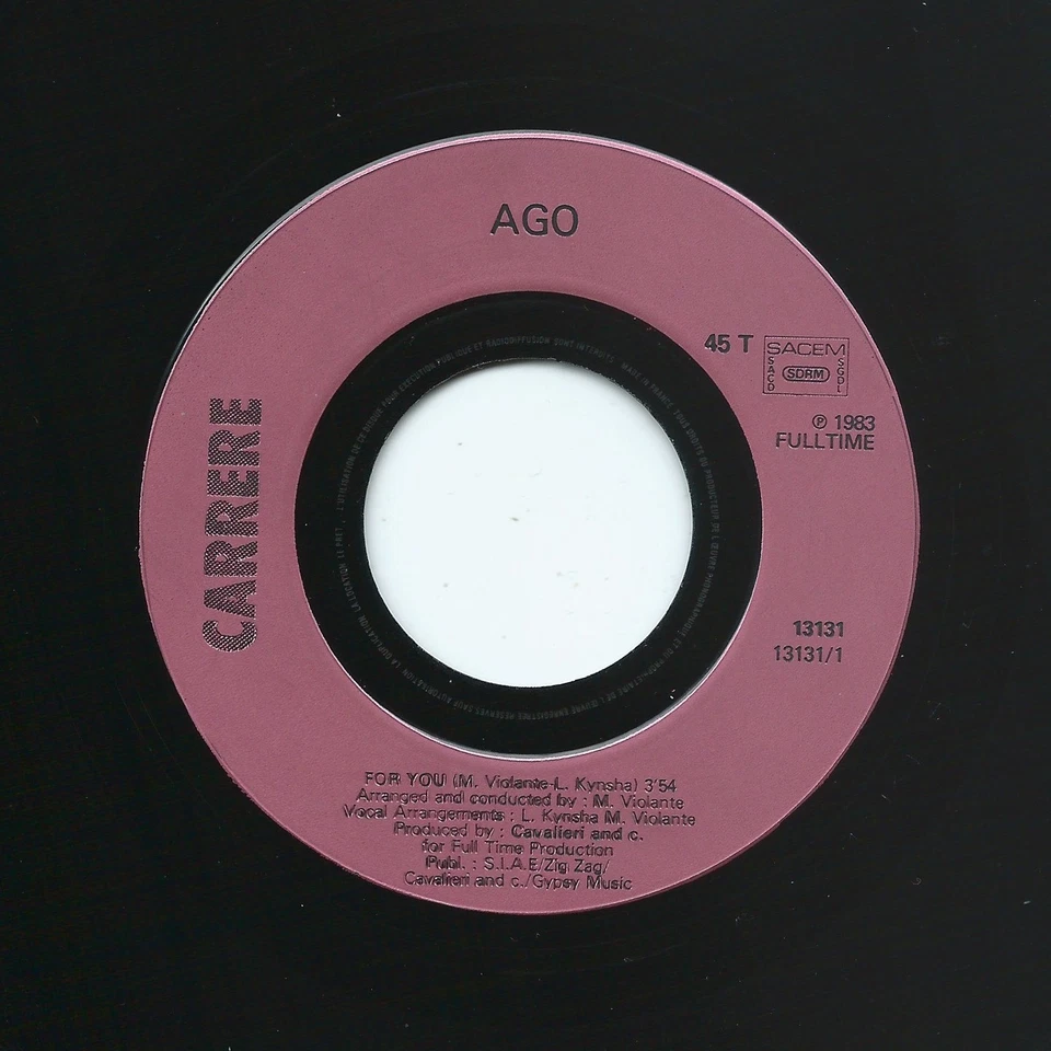 AGO for you CARRERE rare FUNK boogie - Photo 4/4