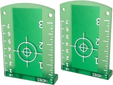 Magnetic Floor Laser Targets, 2 Pack Card Plate for Green Beam Laser Level