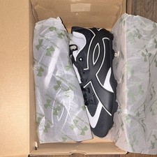 Under Armour UA Yard Icon MT Low Top Black White Men's Baseball Cleats 12.5