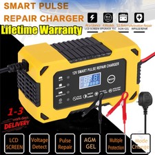 Smart Car Battery Charger Automatic Jump Starter Pulse Repair 12V 6A AGM/GEL UK