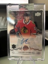 Victor Ejdsell 2018 Clear Cut #CCR-VE Rookie Card Chicago Black Hawks. rookie card picture