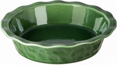 Vicrays Kuchenform aus Keramik, 22,9 cm, rund, geriffelt und tief, für Torten, 
