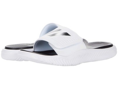 Sz 13 adidas Men's Alphabounce Slide Black/Black/White Sandal 13 M US