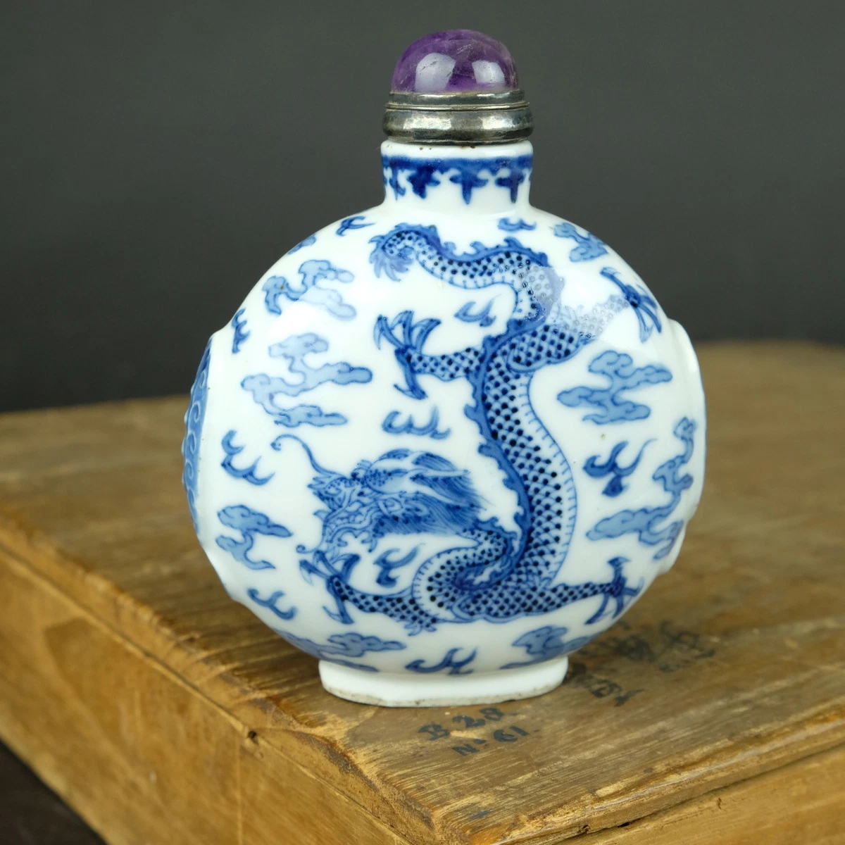 蓝色1800-1849 中国古董花瓶| eBay