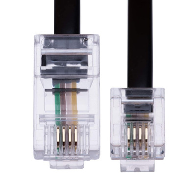 1M RJ11 to RJ45 Cable Phone Telephone Cord RJ11 6P4C to RJ45 8P8C Connector Plug