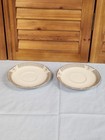 Set of 2 Mikasa Richelieu Saucers M2002 Ivory Gold Floral Fine China  — photo 1