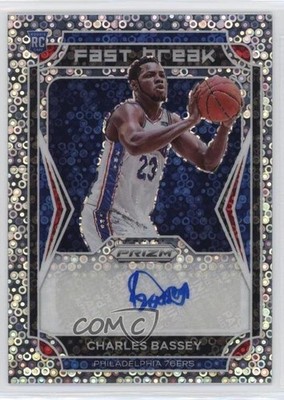 2021-22 Panini Prizm Fast Break Rookie Charles Bassey #FBR-CBS Auto RC 0rr4