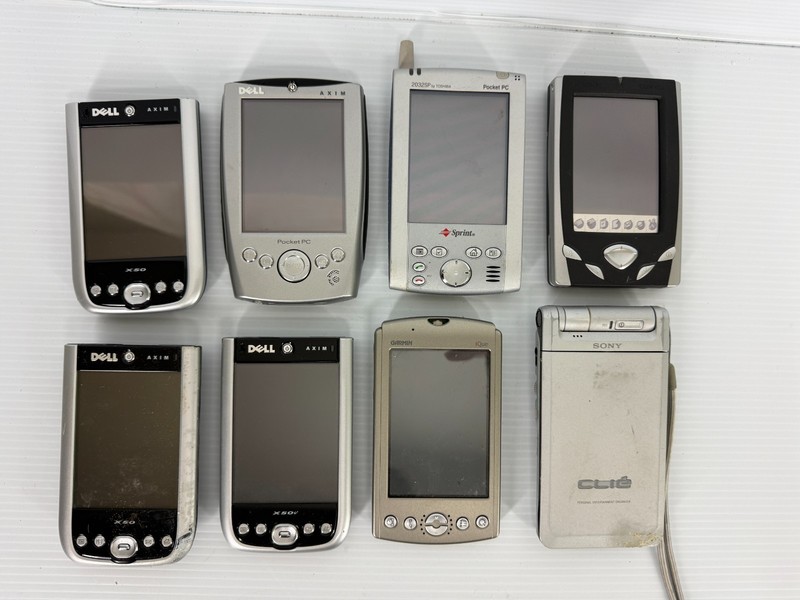 Vintage PDA Lot Dell Axim Garmin iQue Sony CLIÉ Untested Parts/Repair