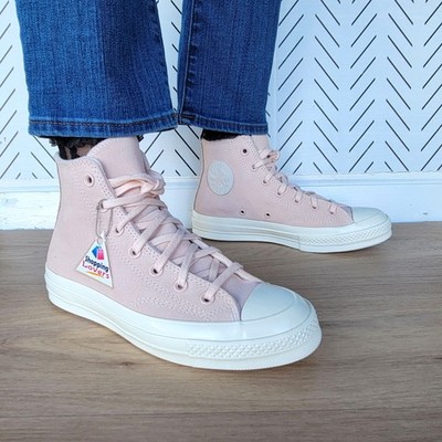  Converse Chuck 70 Hi Suede Pebble Pink Size 8.5 Women's Shoes Sneakers A07901C