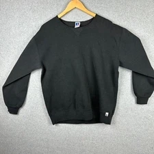 Russell Athletic Black Crewneck Sweatshirt XL Made in USA Classic Athletic Gear