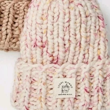 NWT FREE PEOPLE Loopy Mango Tweed Winter Beanie MSRP $158