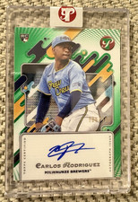 2025 Topps Pristine CARLOS RODRIGUEZ Green Refractor AUTO /150 Brewers RC