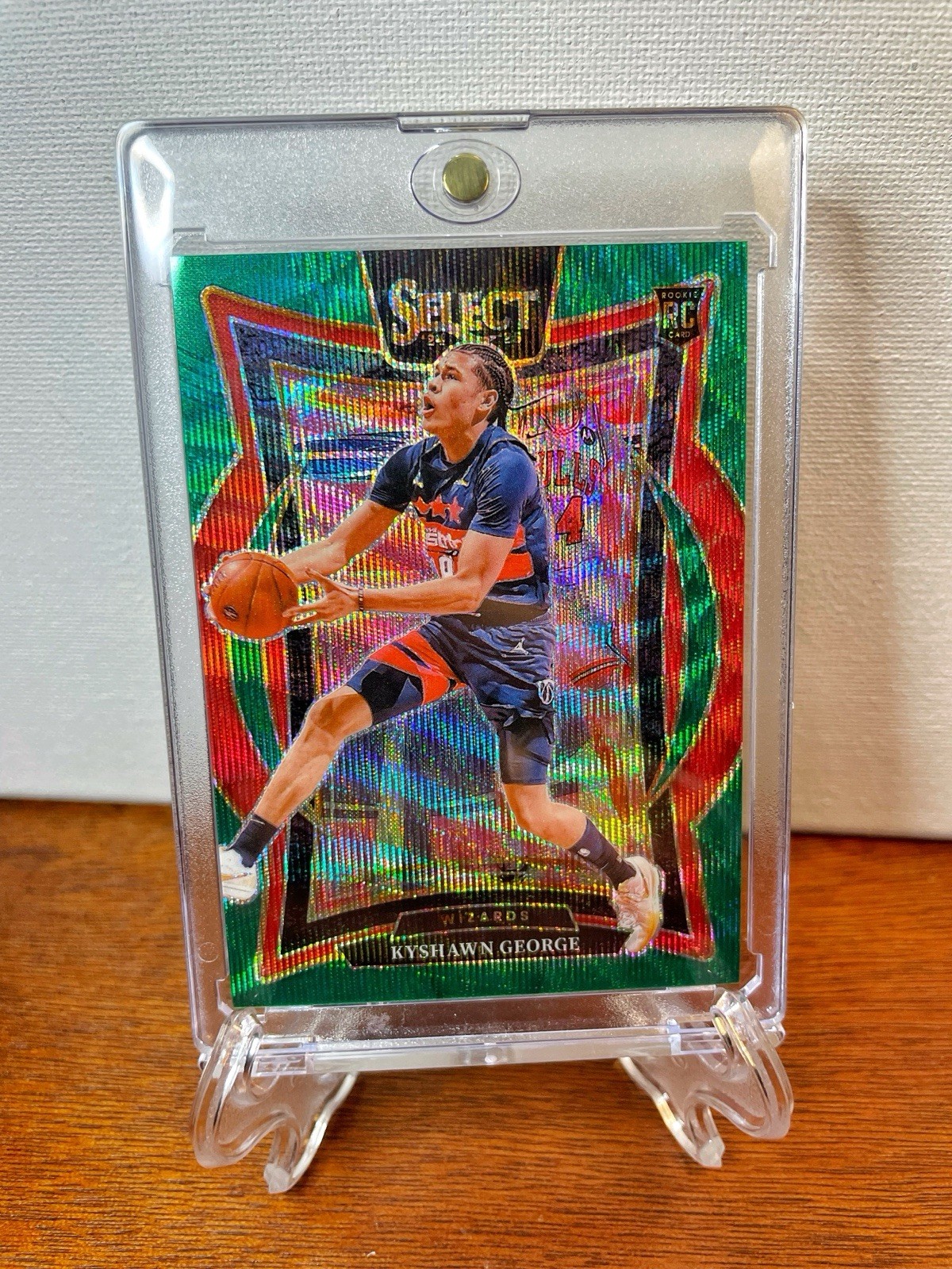 2024-25 Panini Select KYSHAWN GEORGE Green Wave Prizm #/50 Concourse #85 Wizards