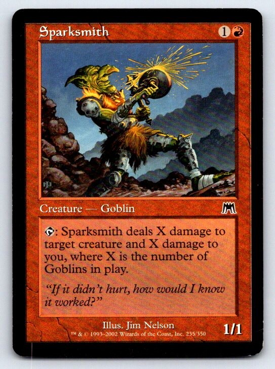 Sparksmith 235 Common Onslaught Magic: The Gathering Lightly Played