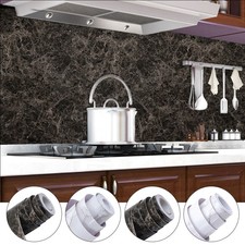 10M Self Adhesive Vinyl Film Wrap Back Sticky Kitchen Cupboard Door Sticker 60cm