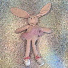 11" Bunny Plush DouDou Et Compagnie Ballerina Doll Toy Paris France