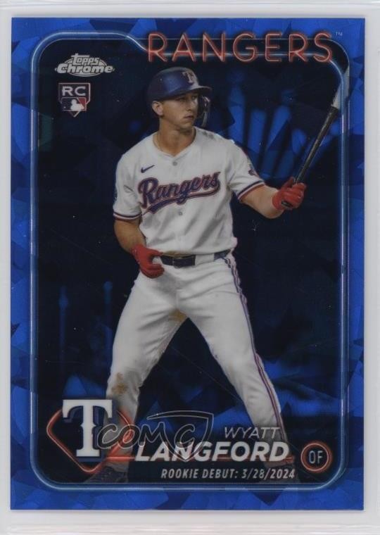 2024 Topps Chrome Update Sapphire Edition Rookie Debut Wyatt Langford 01wt