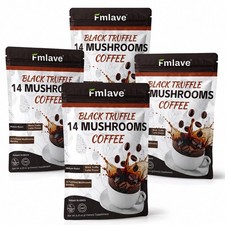4x Organic 14 Mushroom Coffee With Spoon 100 Authentic FREE SHIPPING 72 serving