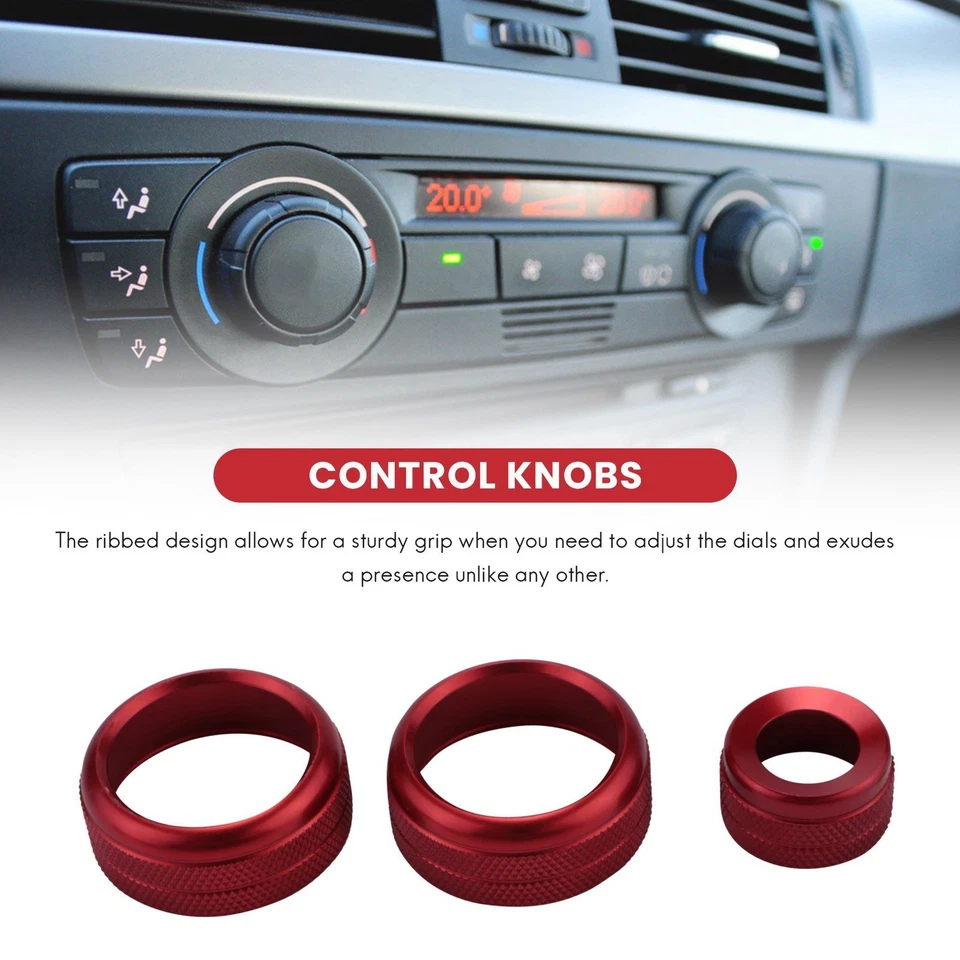 AC Climate Control and Radio Volume Knob  Covers for  1 2 3 3GT 4 Series1829 - Image 2 of 4