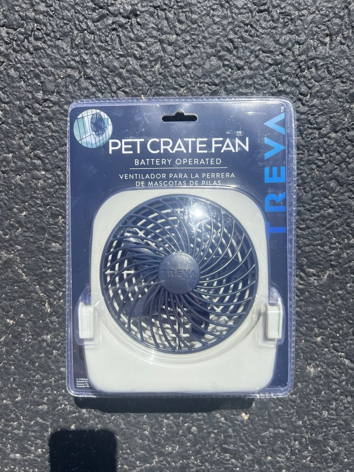 Treva 5-Inch Pet Crate Fan for Cooling Dogs and Other Pets. 2 Cooling Speeds