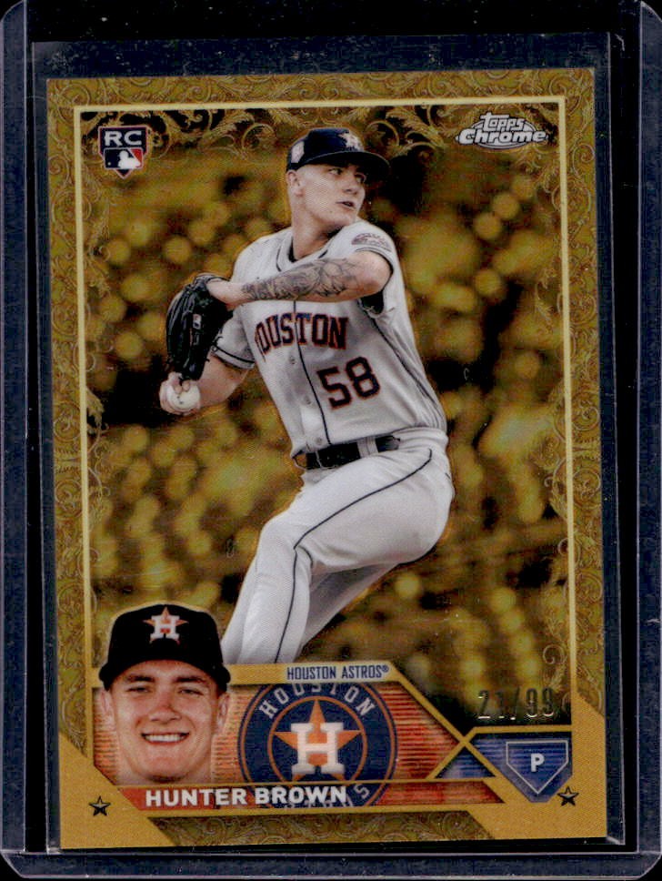 2023 Topps Gilded Collection Hunter Brown Rookie RC #/99 Astros