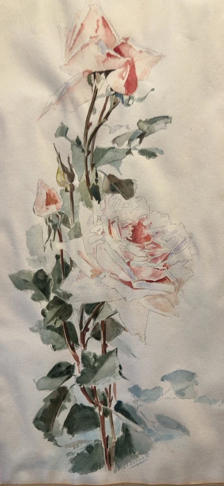 Roses signée perraud ? : Pierre-Joseph Redouté Paul de Longpré Madeleine Lemaire - Photo 2/4
