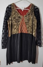 Hand Jive Wear Boho Artwear Tunic Top Size L ...