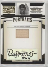 2005 Donruss Prime Patches Portraits Bat Signatures /150 Preston Wilson Auto 0c6