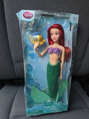 Disney Classic Princess Ariel Doll W Flounder Little Mermaid NEW Loose Packaging