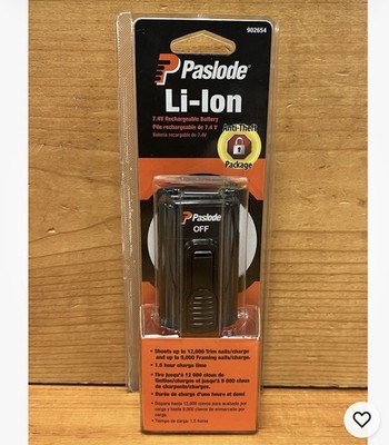 Paslode GENUINE Battery Pack 902654 Li-Ion 7.2V 2100mAh 16Wh Rechargeable *NEW*