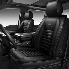 Nappa Leather Car Seat Covers Front Seats, Luxury Seat Protector for Cars, Wa...