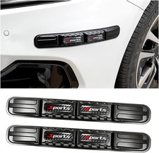 2PCS Car Bumper Guard Strip, Anti-Collision Front Rear Protector Style B