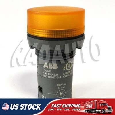 1 PC new abb CL2-523Y Yellow LED Signal Indicator 220/230VAC  US Free TAX